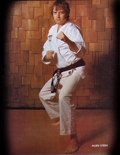 Allen Steen from a Offical Karate Magazine spread in the mid 1970s.

